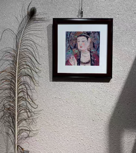 包邮景德镇瓷板佛像,窑变,玄关客厅办公室餐...