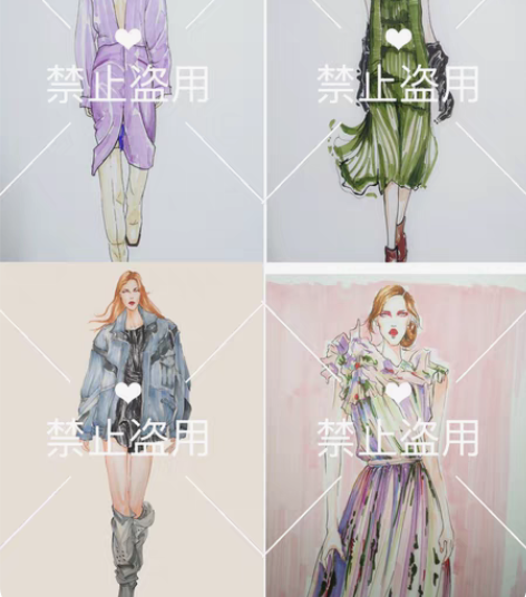 包邮马克笔手绘,服装效果图 感兴趣的话点“...