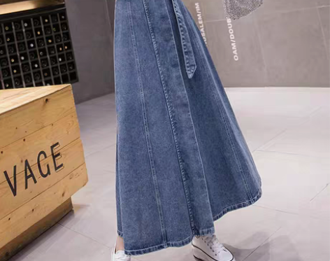 转卖牛仔半身裙女装2022新款潮时尚高腰中...
