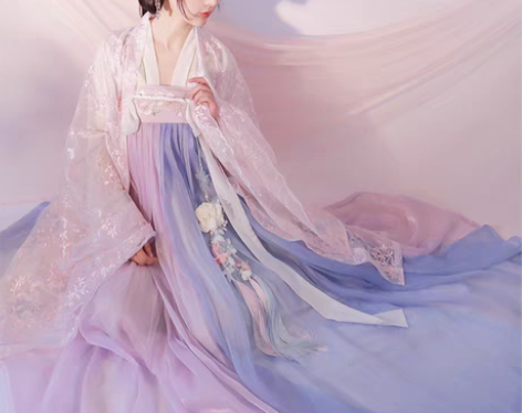 转卖春樱汉服女齐腰齐胸襦裙广袖仙女樱花6米...