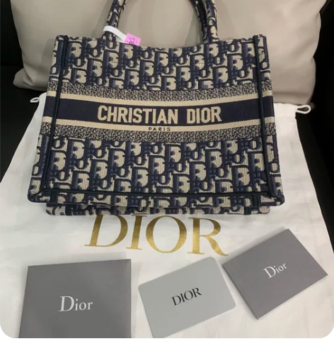 全新可挂检 迪奥Dior 女士托特包小号购...