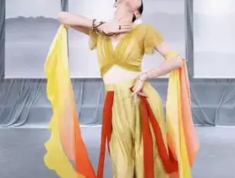 江左豆花老师元夕敦煌舞蹈服演出服（裤子），...