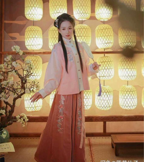 【可出可换】花朝记玉芙蓉比甲,正的M码全新...