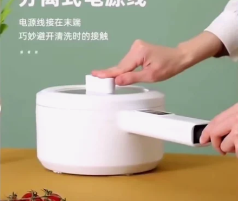 多功能电煮锅一体家用电火锅小型陶瓷釉2-3...