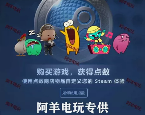steam点数商店点数实际到账10000点...