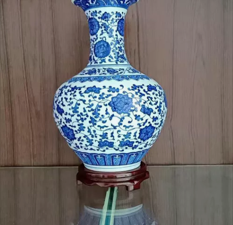 闲置赏瓶景德镇花瓶陶瓷器青花瓷古玩花瓶客厅...