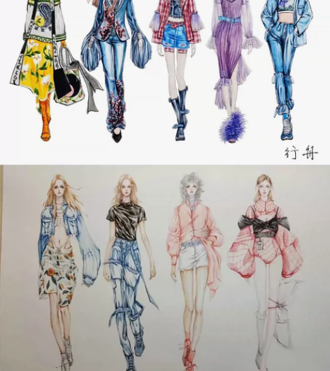 服装效果图手绘,代画 感兴趣的话点“我想要...