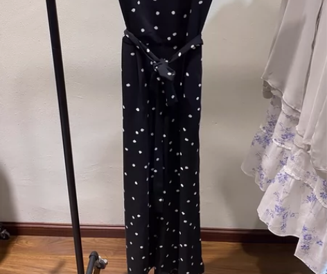 波点高腰连体裤阔腿裤一个 注意-本店所有货...
