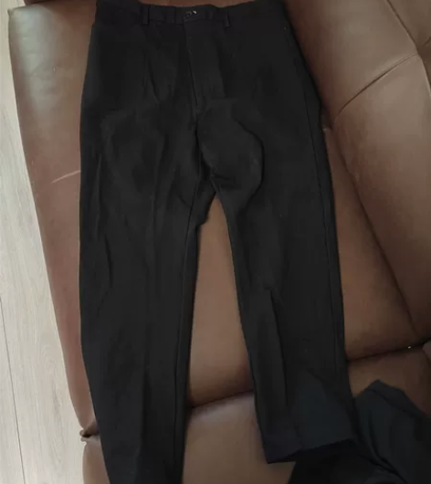 黑色女士西装工服工装厚款裤子，腰围80厘米...