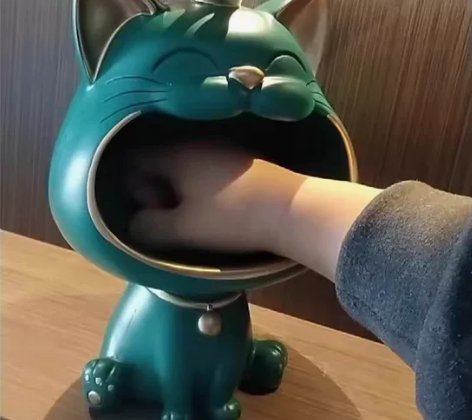 【网红摆件 招财猫 门口进门钥匙收纳 ...