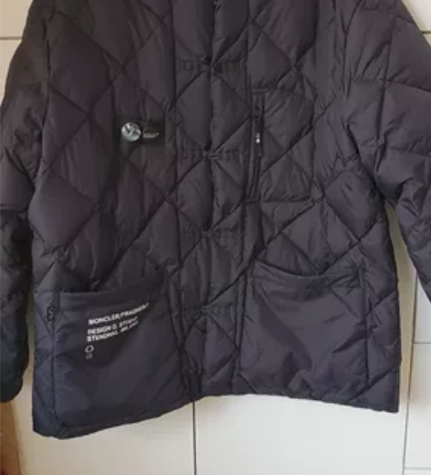 moncler男士中国结拉链羽绒服，仅仅试...