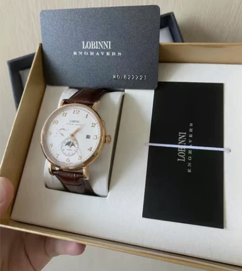 全新正品 罗宾尼手表简约男士全自动机械...