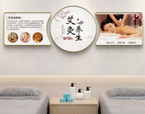 头疗馆装饰画高档会所美容院壁画养发头疗宣传...