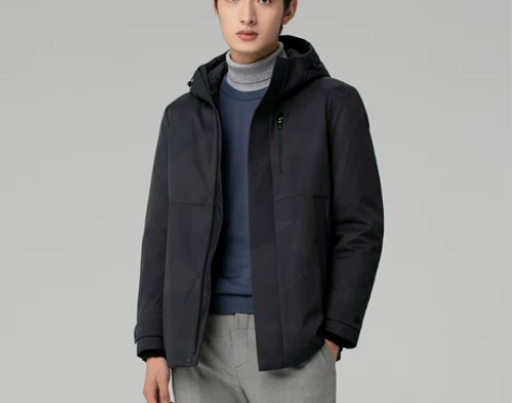 2021新款波司登短款羽绒服男连帽鹅绒高端...
