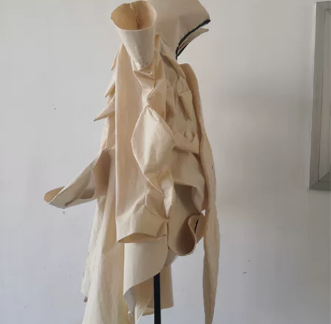 创意立裁作业 服装设计 白坯布 90分的 ...